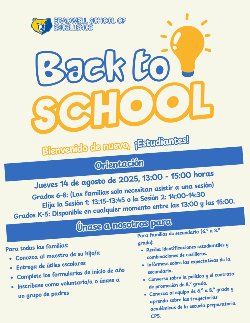 Bradwell Orientation Flyer in Spanish